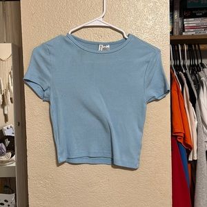 DIVIDED Blue crop top, size M